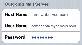 Apple Outgoing Email Server Settings