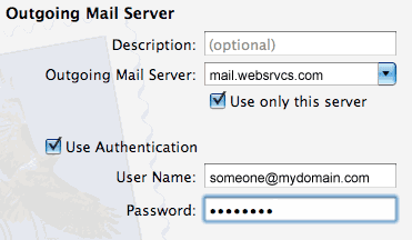 Mac Mail Outgoing Mail Server